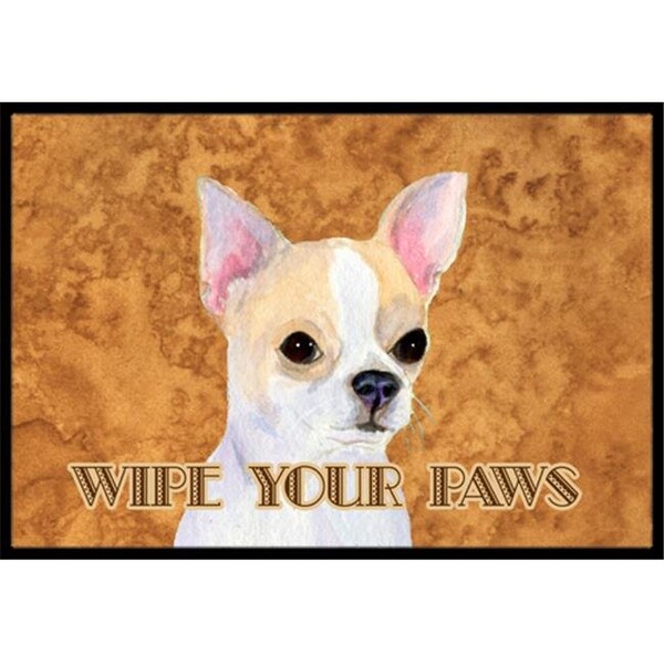 Carolines Treasures Carolines Treasures SS4901MAT 18 X 27 In. Chihuahua Wipe Your Paws Indoor Or Outdoor Mat SS4901MAT - main